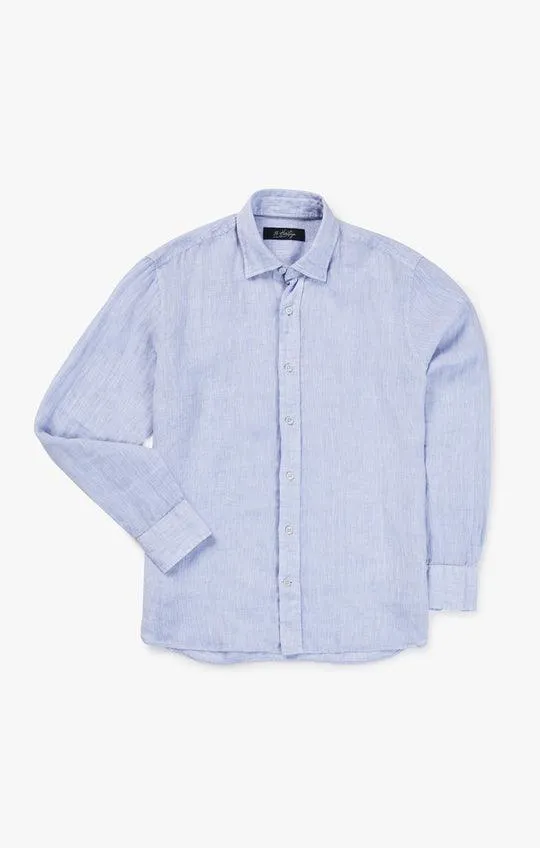 34 Heritage - Linen Chambray Shirt Hawaiian Ocean