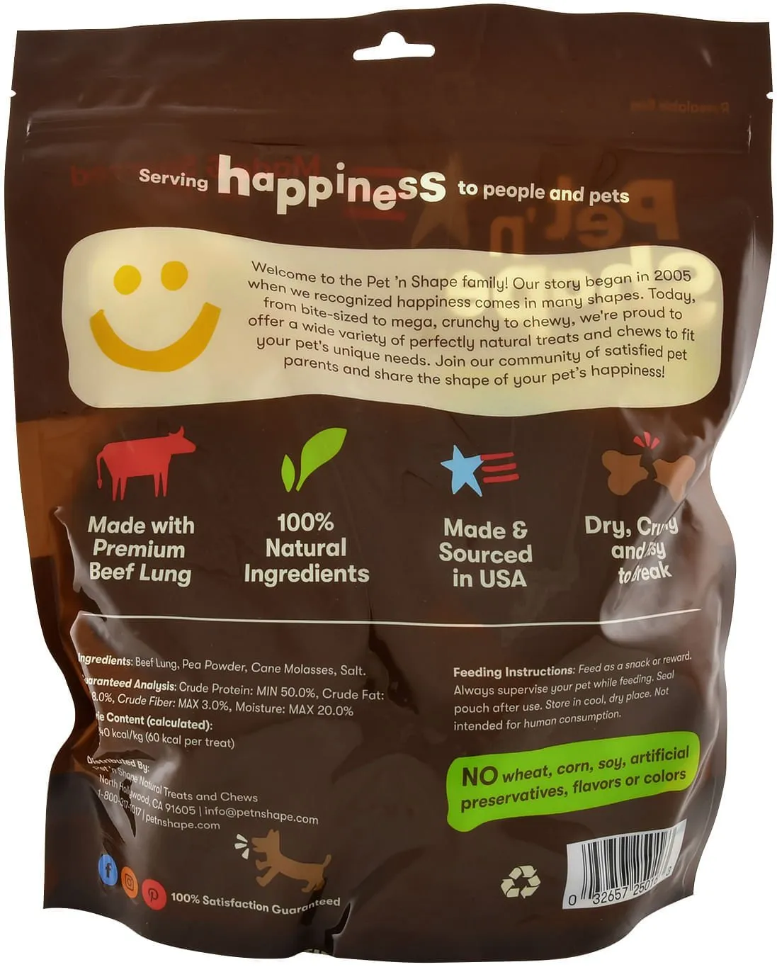 American Patties Premium Beef Lung Dog Treats