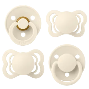 BIBS Try-It Collection Pacifiers (Size 1) - Ivory