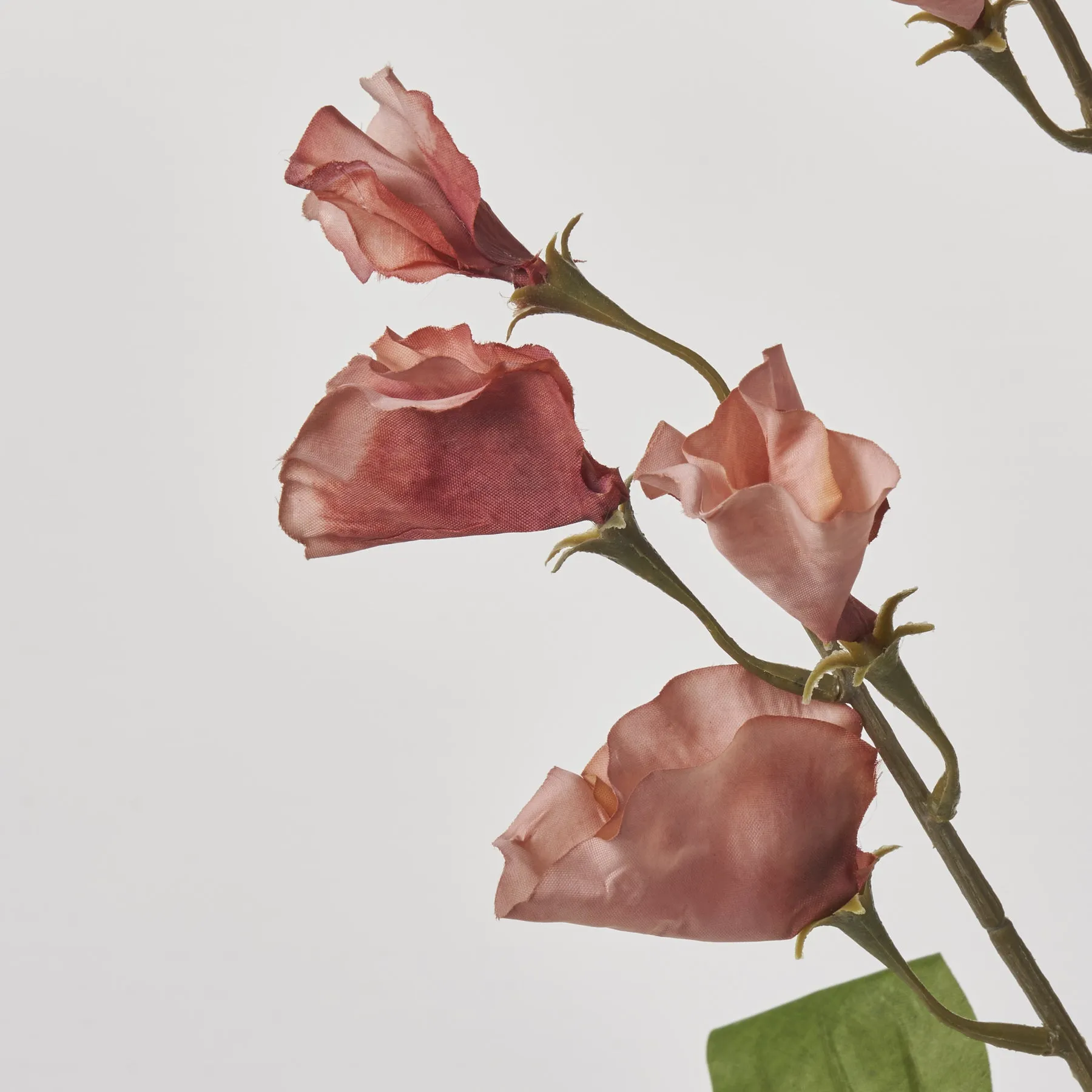 Blush Pink Faux Sweet Pea Branch Spray - 34"