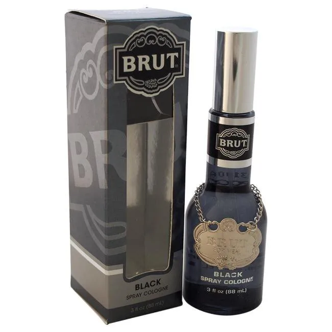 BRUT BLACK BY FABERGE CO. FOR MEN -  Eau De Cologne SPRAY