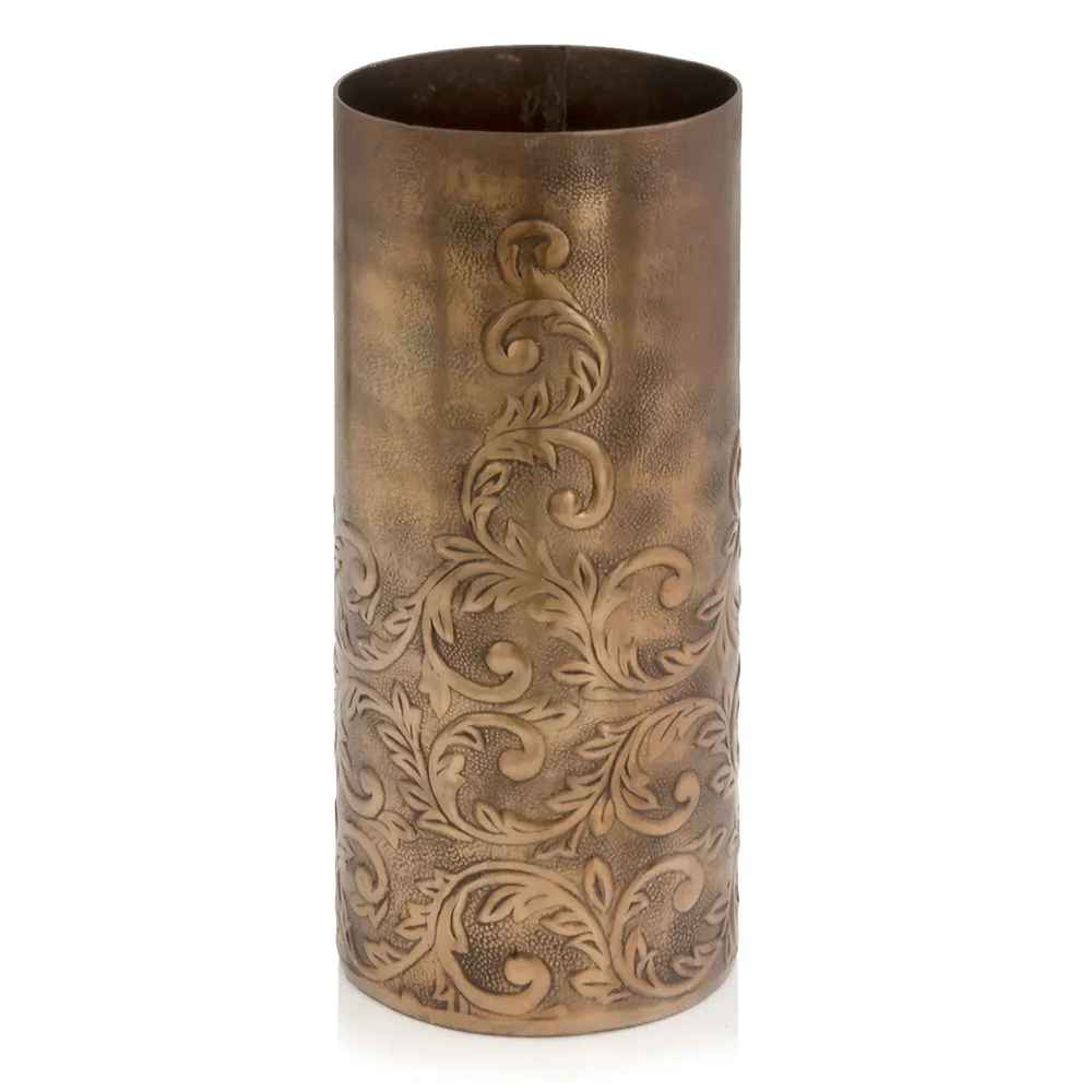 Cachemir SM Ant.Copper Cylinder Vase