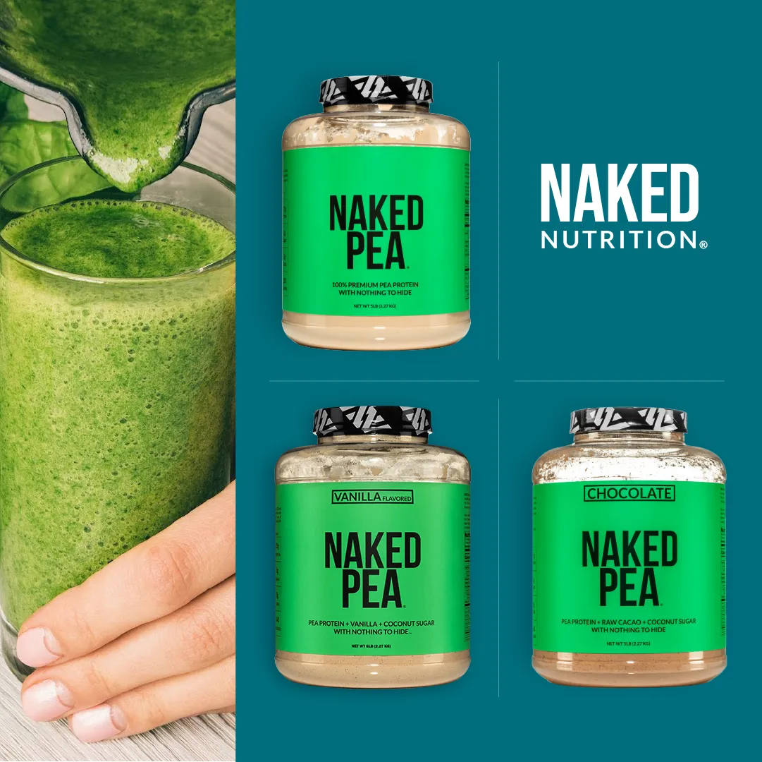 Chocolate Pea Protein Powder | Naked Chocolate Pea - 1LB