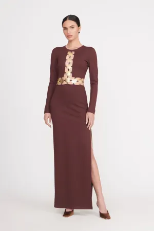 DELPHINE DRESS | DARK CHOCOLATE