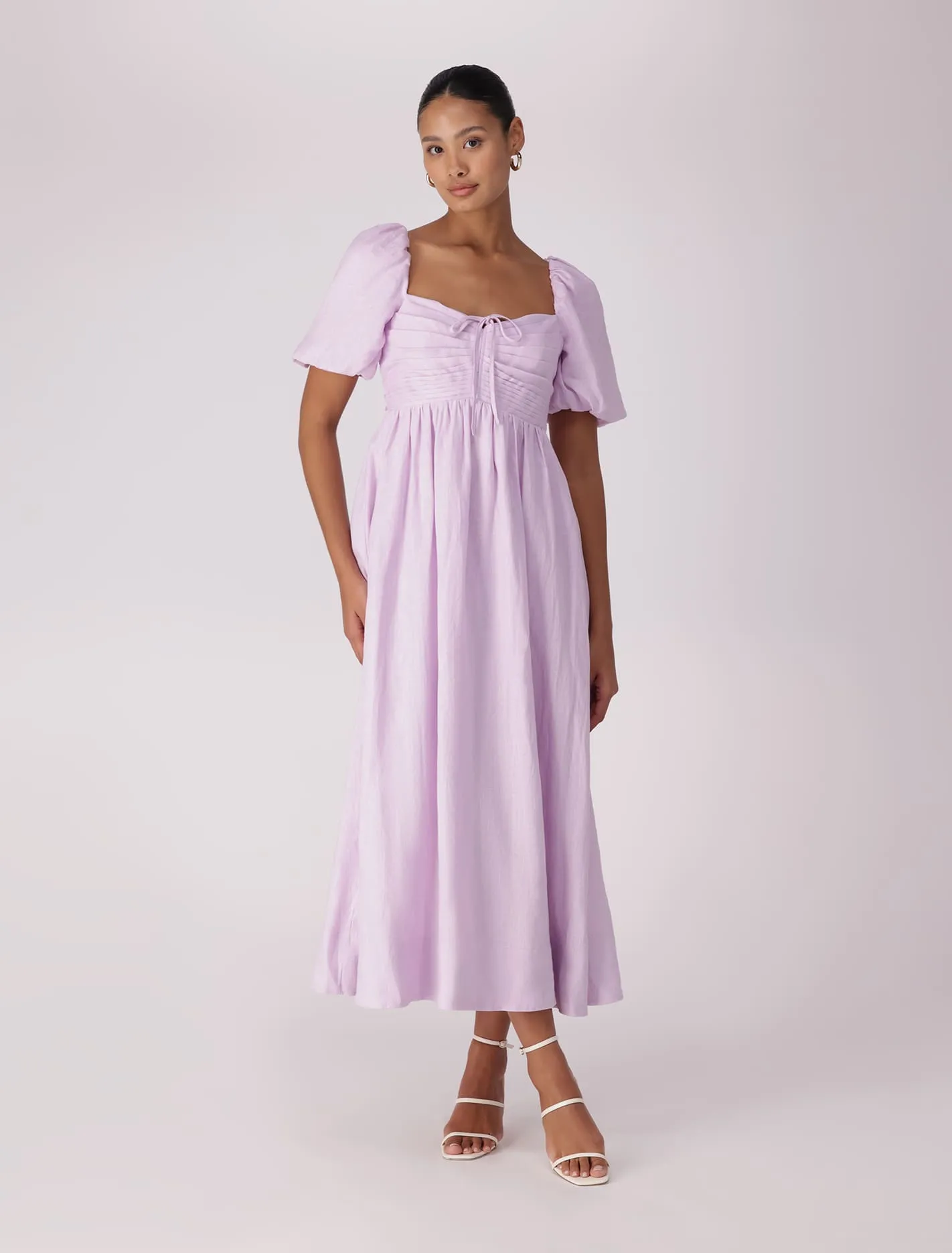 Destiny Ruched Bodice Midi Dress