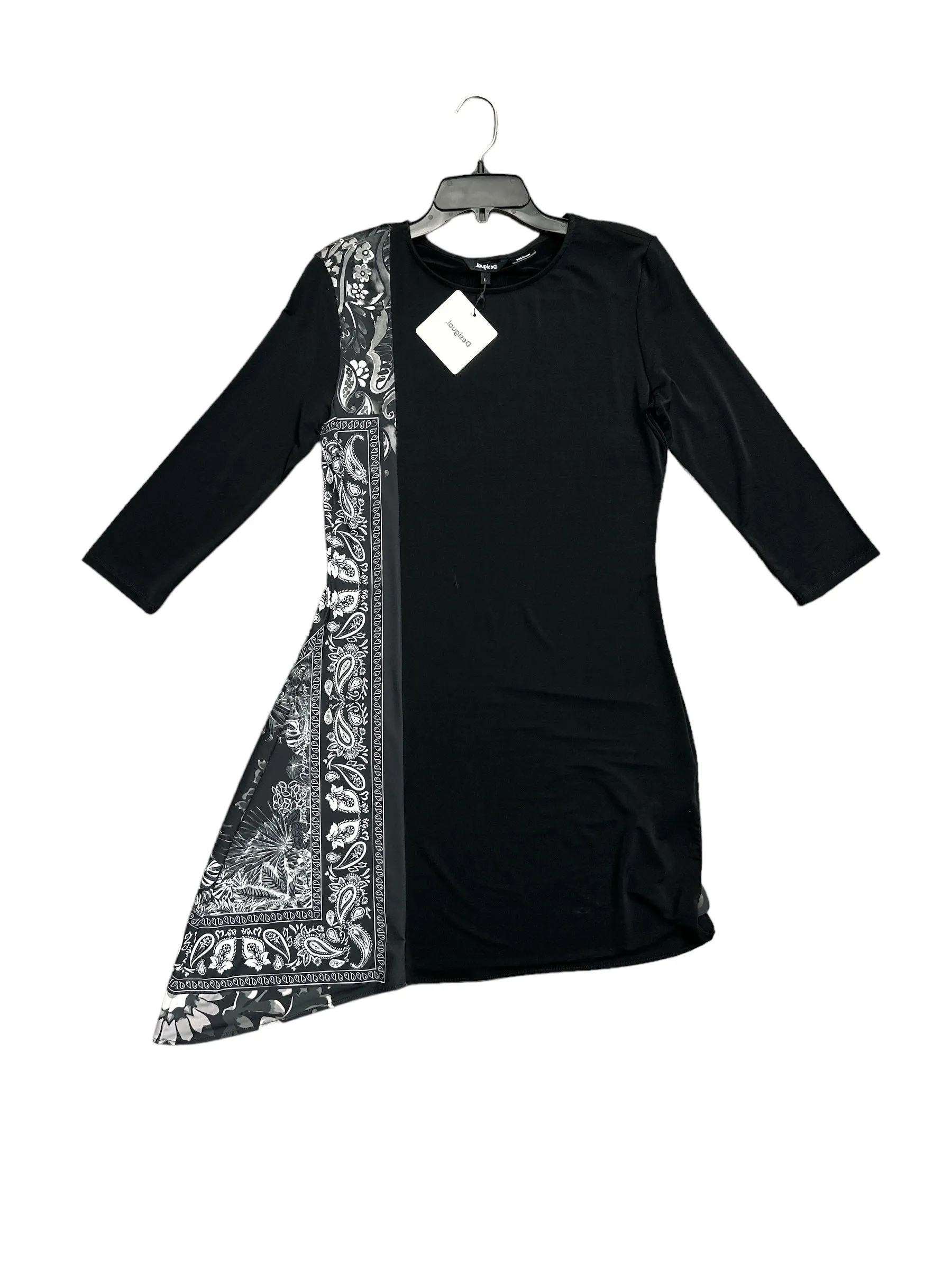 Dress Casual Midi By Desigual In Black, Size: 10