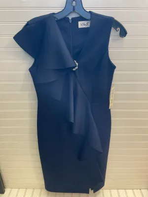 Dress Party Midi By Eliza J In Navy, Size: 4