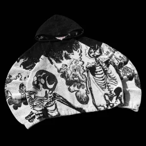 'Flaming Skeletons' hoodie