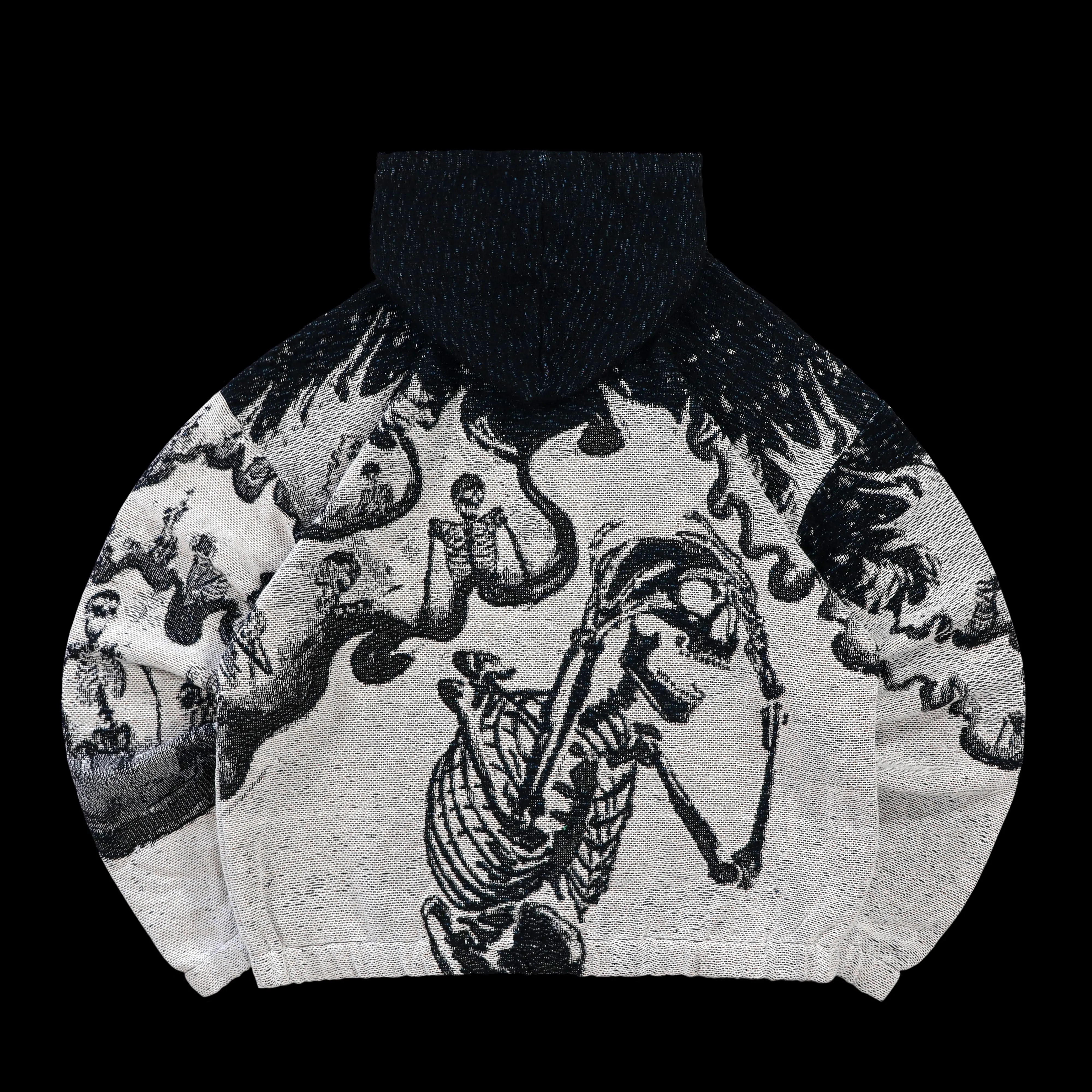 'Flaming Skeletons' hoodie