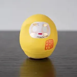 HAPPY DARUMA | MameHapy | Yellow | 5 cm