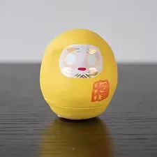 HAPPY DARUMA | MameHapy | Yellow | 5 cm