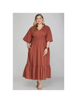 Khloe Midi Dress- Plus