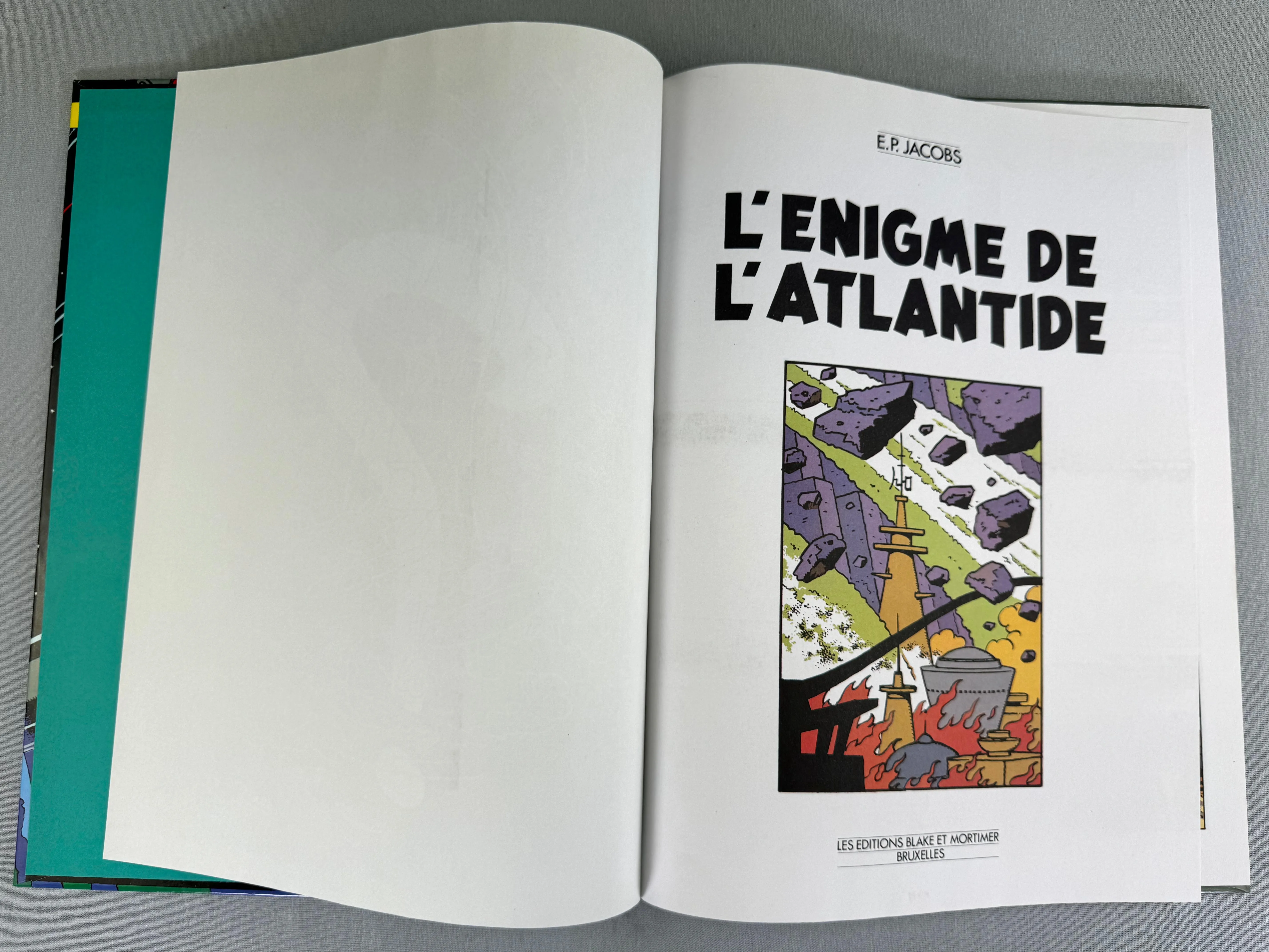 L' Enigme De L' Atlantide: Edgar Jacobs 1998 1st Edition HB Blake Mortimer EO