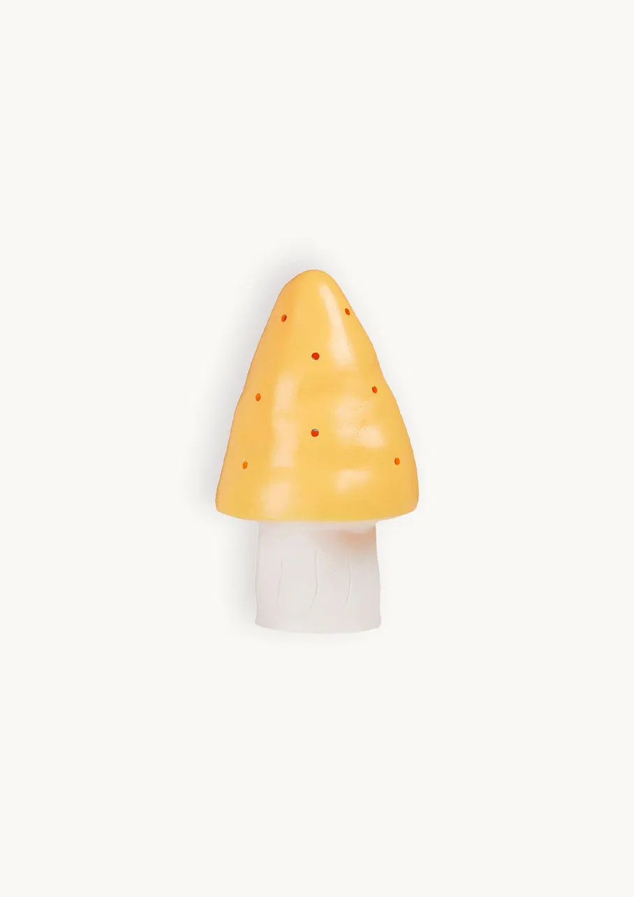 Sure! The optimized title for this e-commerce product in English with modifiers would be Small Yellow Mushroom Lamp.