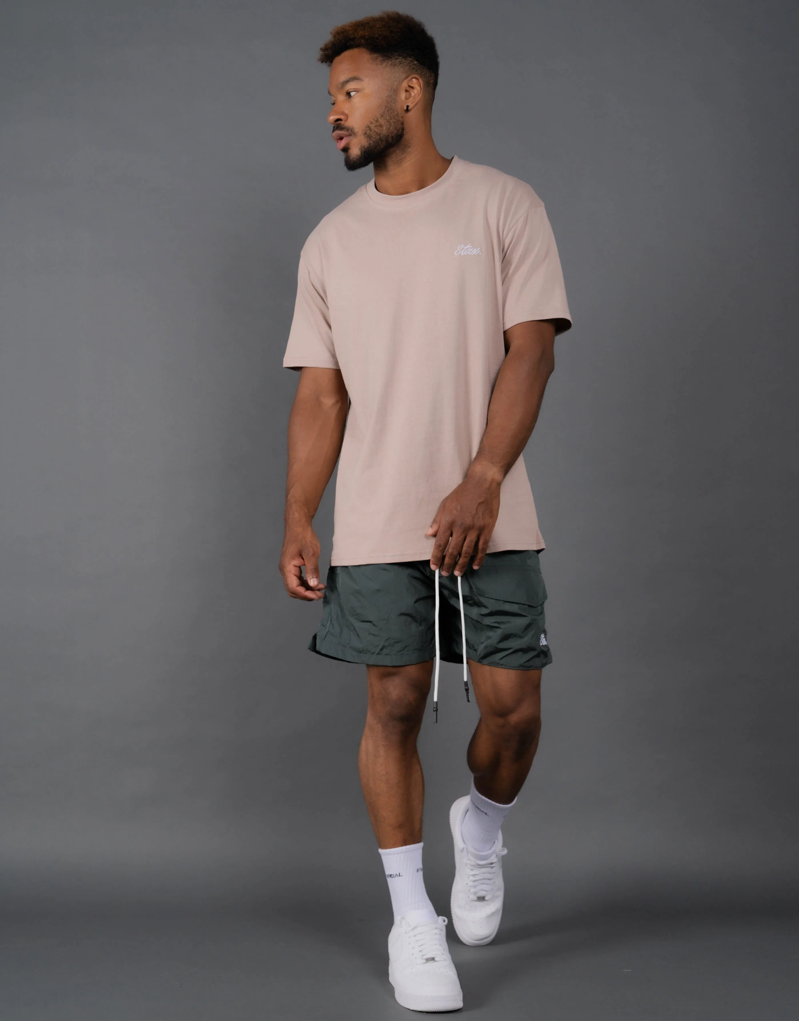 Mens Cursive Tee - Audun (Clay)