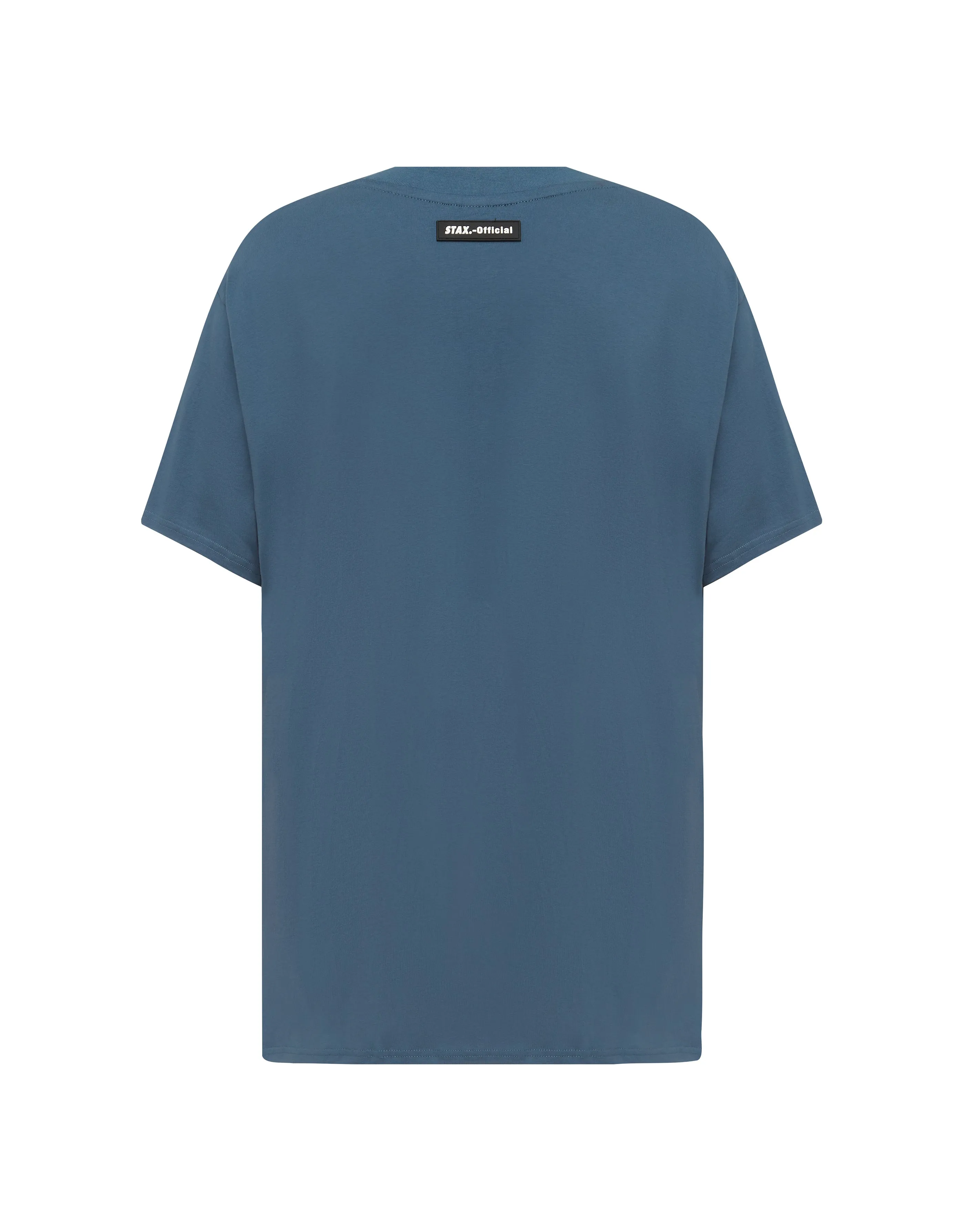 Mens Cursive Tee - Azure (Slate)