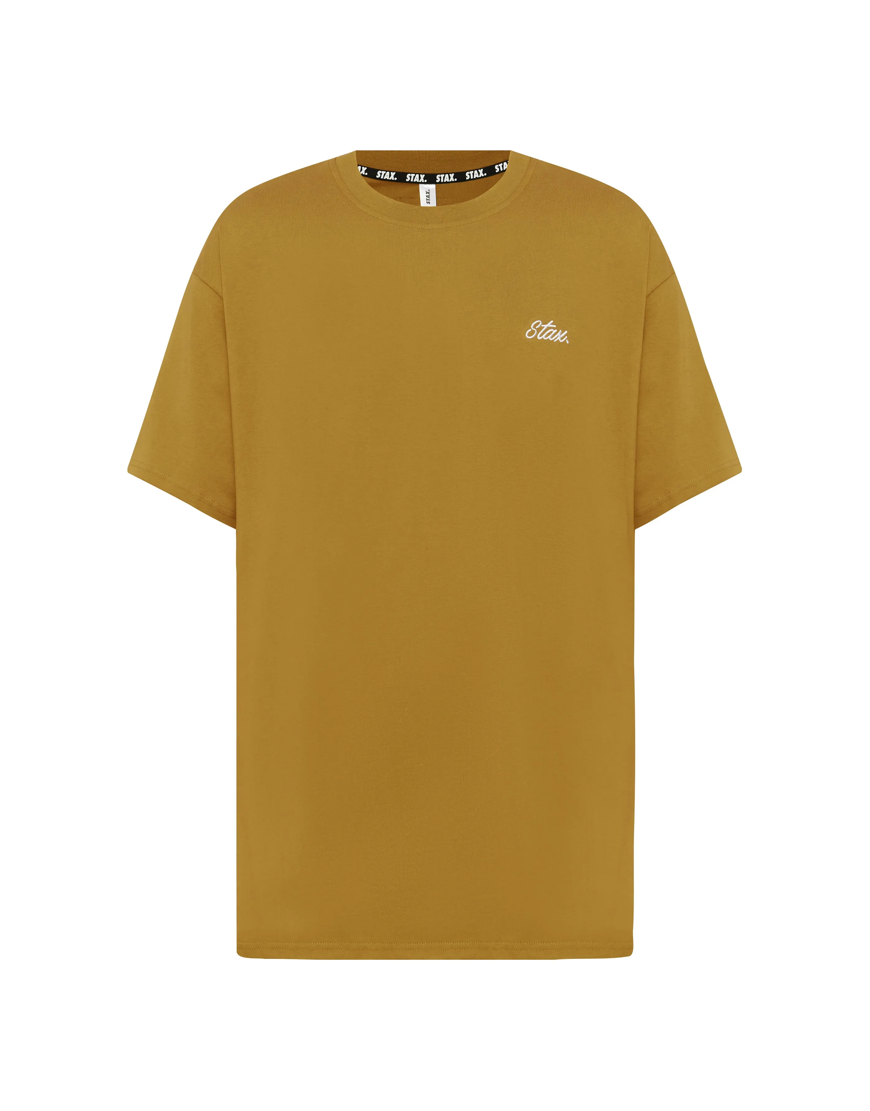 Mens Cursive Tee - Dune (Mustard)