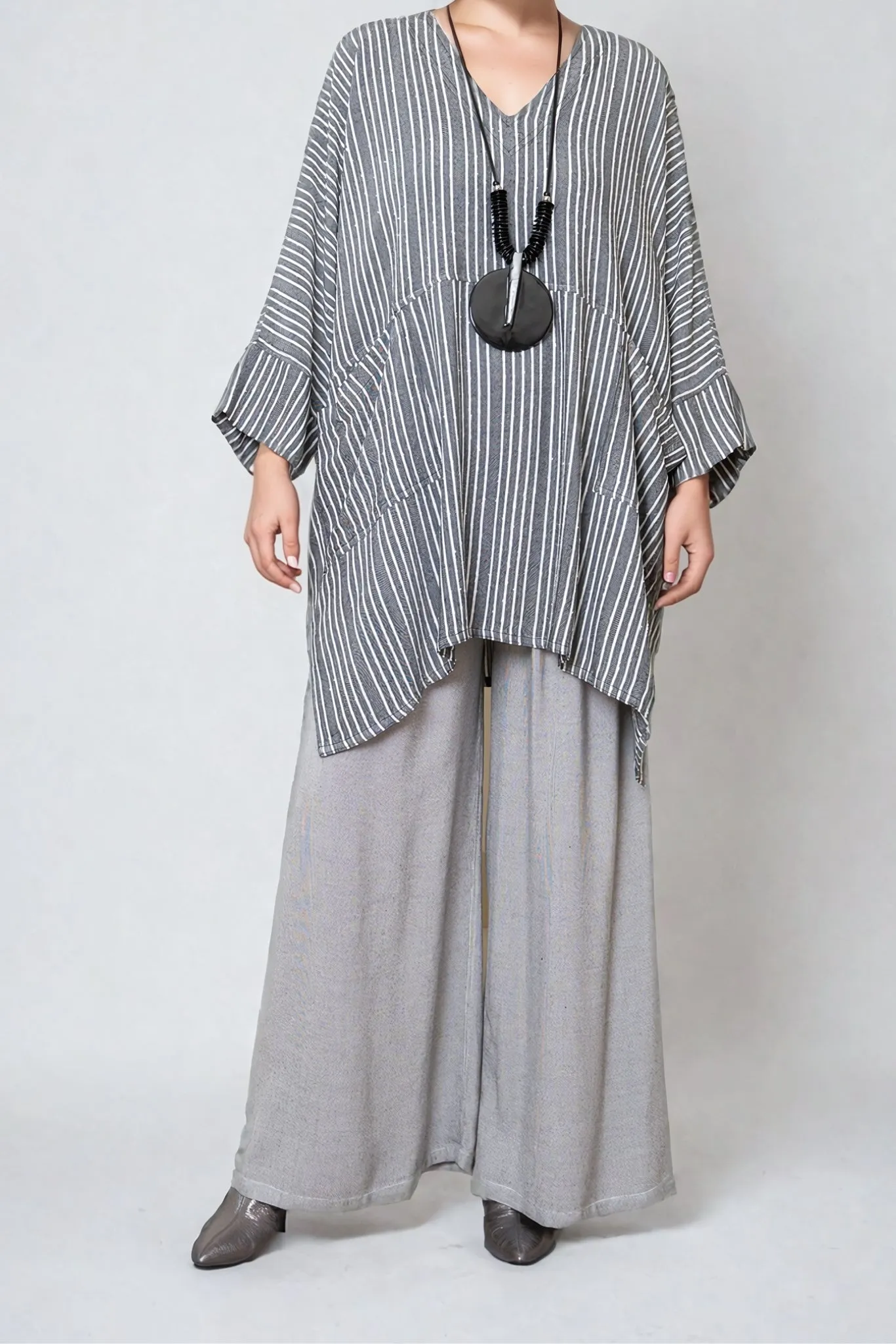 Oversize Top - Shadow Stripe