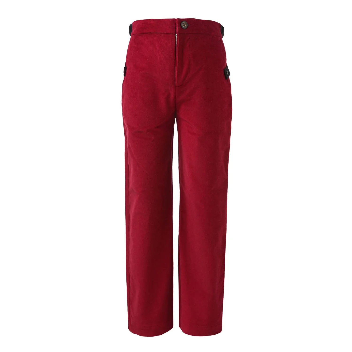 Rode corduroy broek